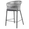 Полубарный стул Haugen, 66 см, серый