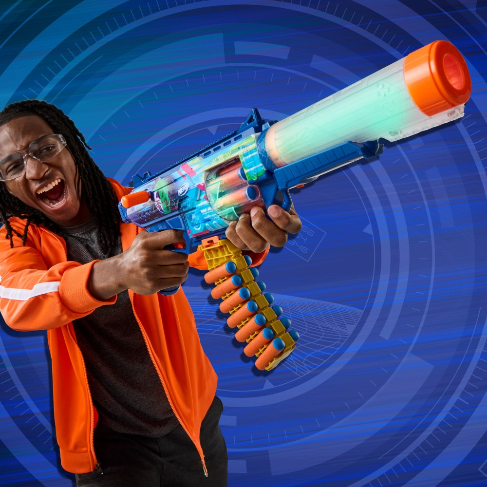 Hasbro G1824 — Бластер Nerf Loadout «Cyberlight Ghost» с 24 стрелами G1824 — фото 10