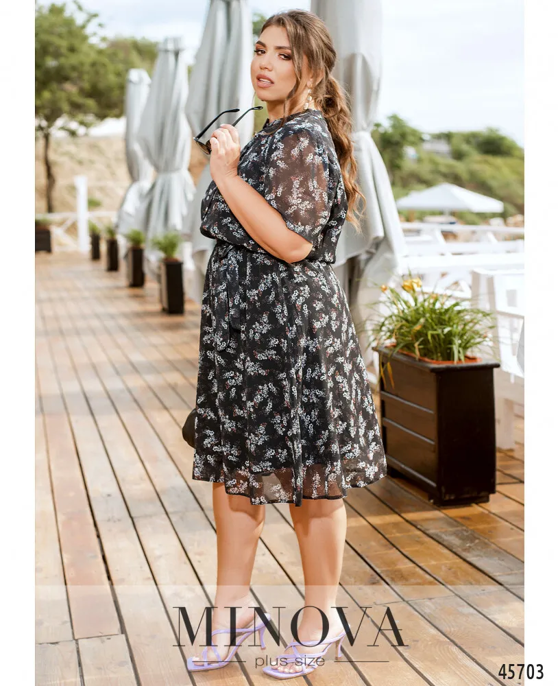 Платье 0161-черный Minova