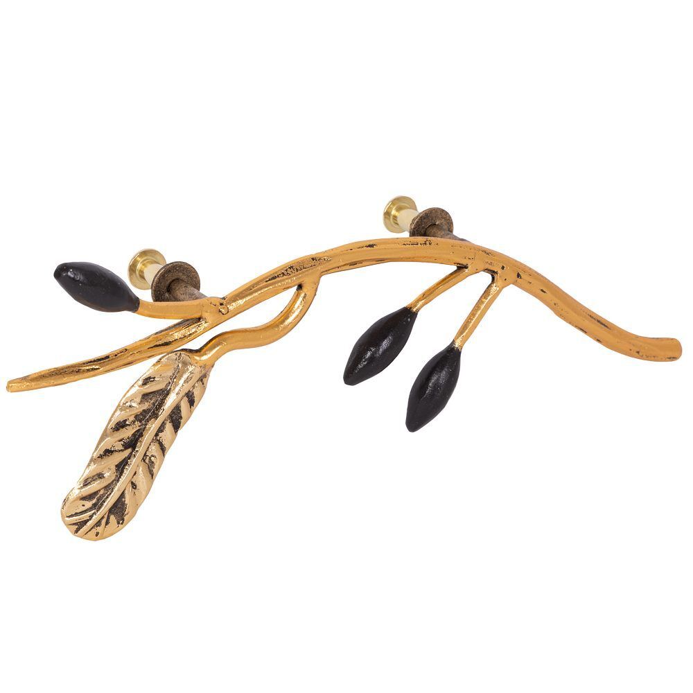 Ручка мебельная скоба Oliva Branch (Олива Бранч) левая Амбер