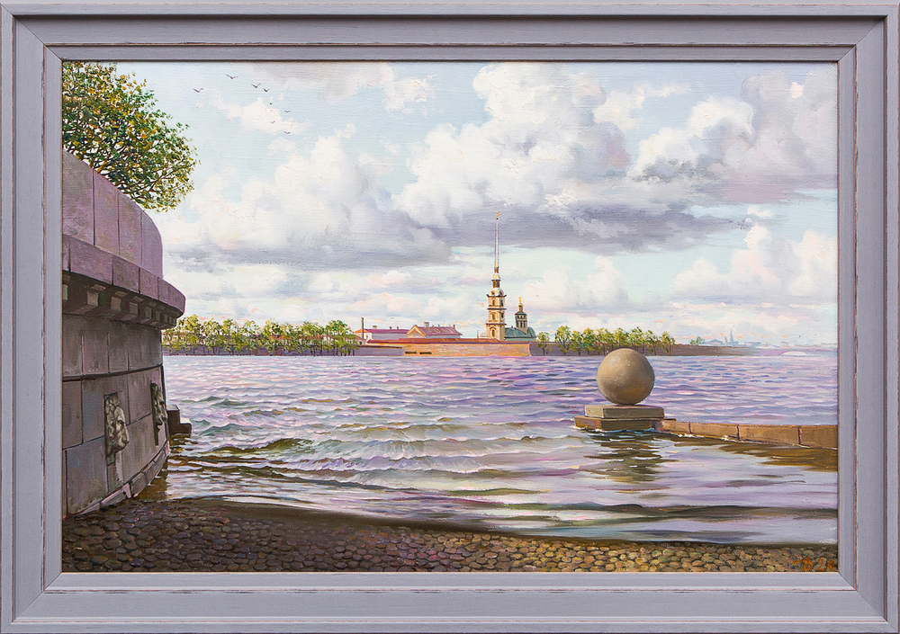 Картина маслом Петропавловка Дельцов