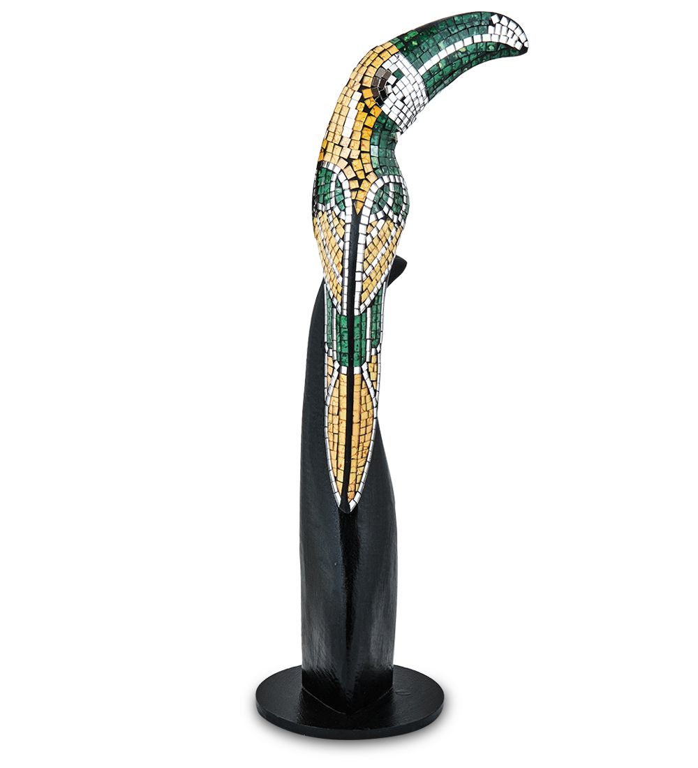 Decor and Gift 23-029-04 Н-р статуэток из трех «Тукан» дерево+стекл.мозаика (50,40,30 см)