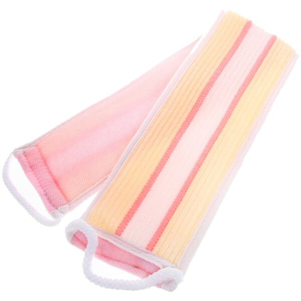 Мочалка для тела комбинированная «Ultramarine - В Баньку!», вертикальные полосы, 58*10см 763-006 гл арт