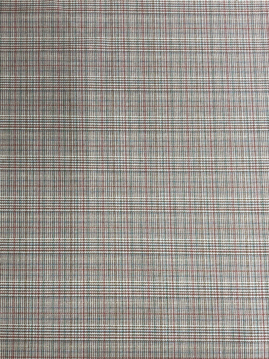 Костюмная принт клетка, беж/песочный/теракот, люрекс золото BST3419