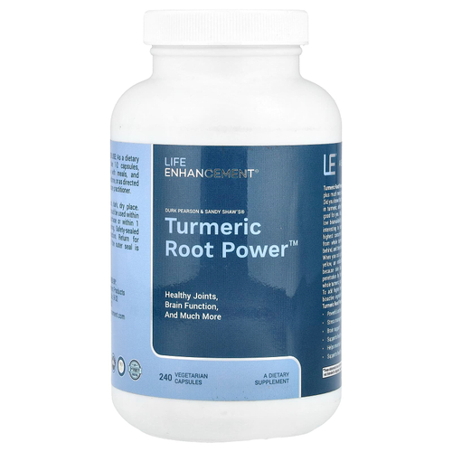 Life Enhancement, Turmeric Root Power ™, 240 вегетарианских капсул (600 мг на капсулу)