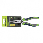 Длинногубцы прямые, 180 мм, трехкомпонентные рукоятки Сибртех