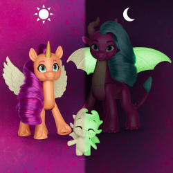 My Little Pony - Магия Драконьего Света светящиеся в темноте фигурки 3 шт. в упаковке F8702 / артикул   F8702  / GTIN 5010996200693