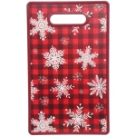 Доска разделочная пластиковая 37*23см «Снежинки»