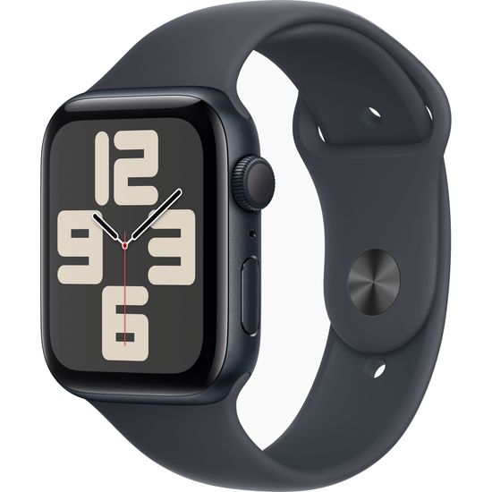 Apple Watch SE 2024 GPS 44mm Midnight Aluminum Case with Midnight Sport Band