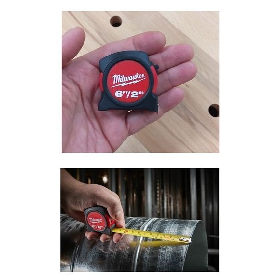 Рулетка Milwaukee метрическая без магнитная 2м/ 6фт — (4)