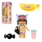 Куколка OLY в шапочке-ушанке в банане. Мальчик 8см, ВВ3845 арт.3370-B (Bondibon)