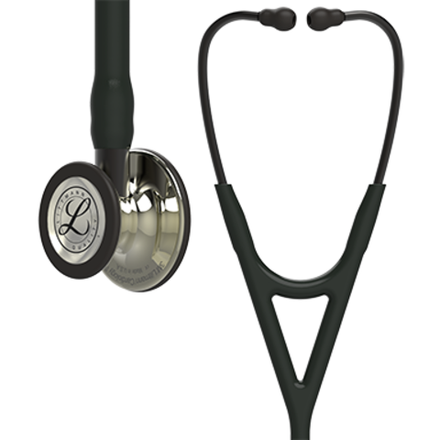 Стетоскоп Littmann Cardiology IV, черный, акустическая головка цвета шампанское (6179)