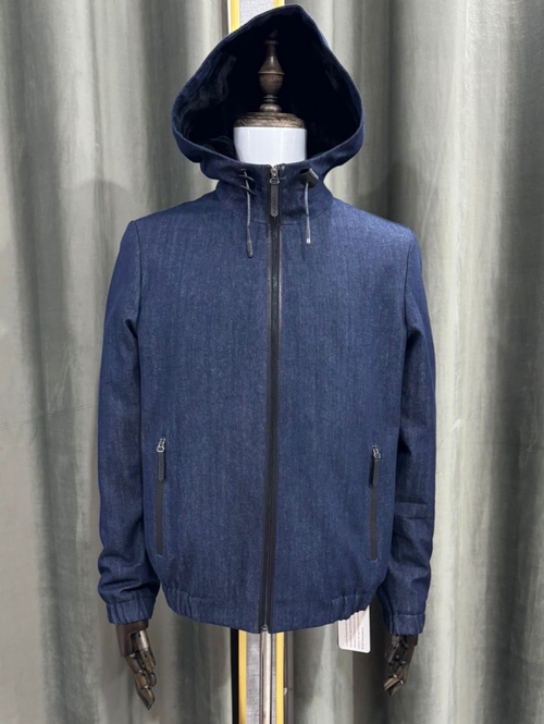 Джинсовая куртка Kiton с мехом