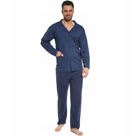 Пижама мужская на пуговицах с длинным рукавом и брюками Cornette 114/59