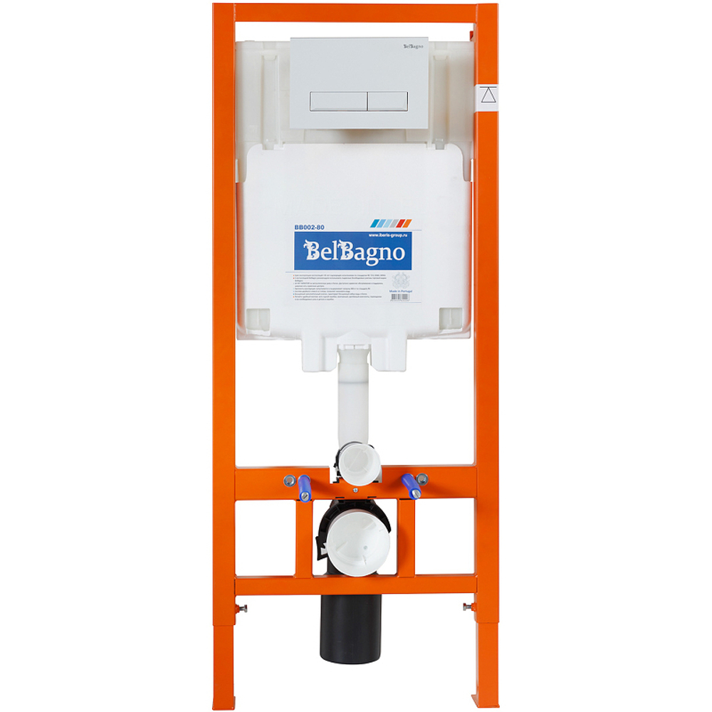 Инсталляция BelBagno BB002-80/BB009-MR-BIANCO с Белой клавишей смыва