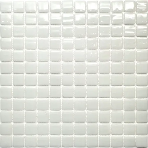 STP-WH001 Natural Мозаика плитка из стекла Steppa белая глянцевая
