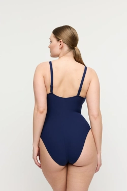 PRIMADONNA Swim Aswan Купальник с глубоким вырезом без косточек, темно-синий