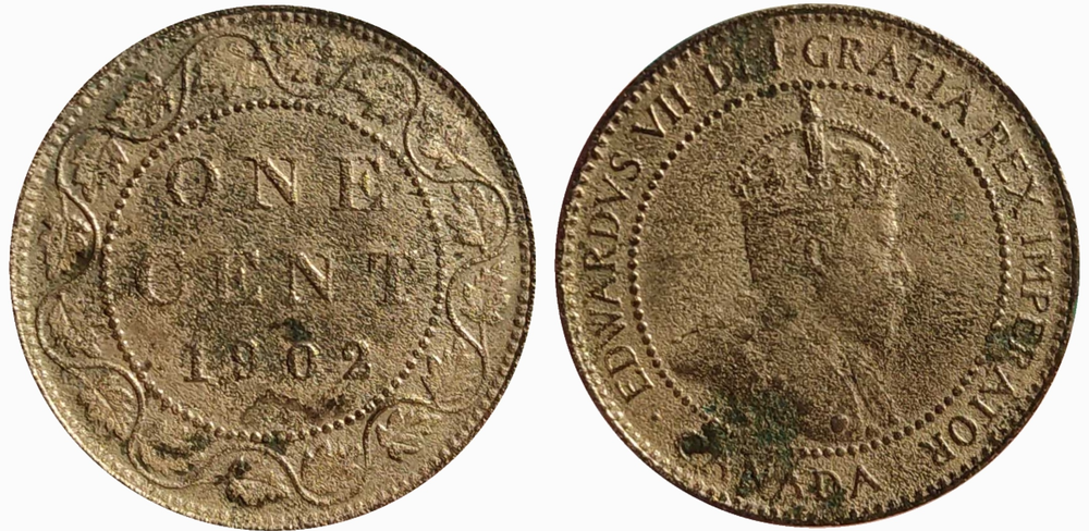 Канада 1 цент, 1902 Король Эдуард VII F