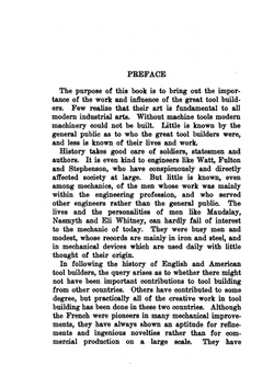 English and American Tool Builders | J.W. Roe