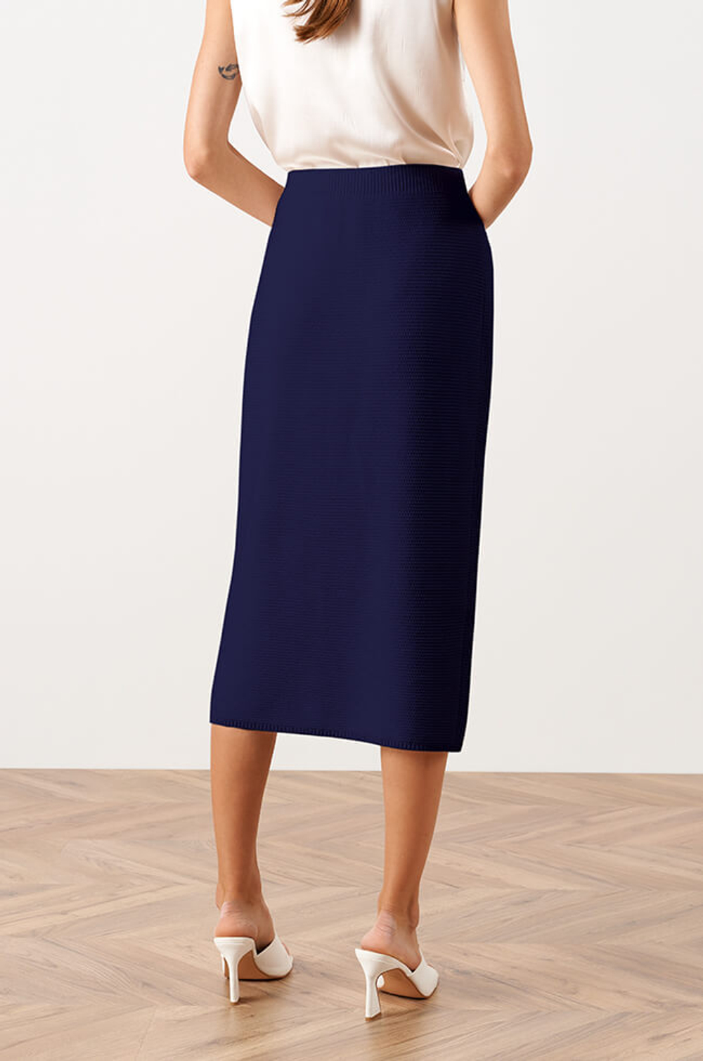 4831 Юбка женская (темно-синий)