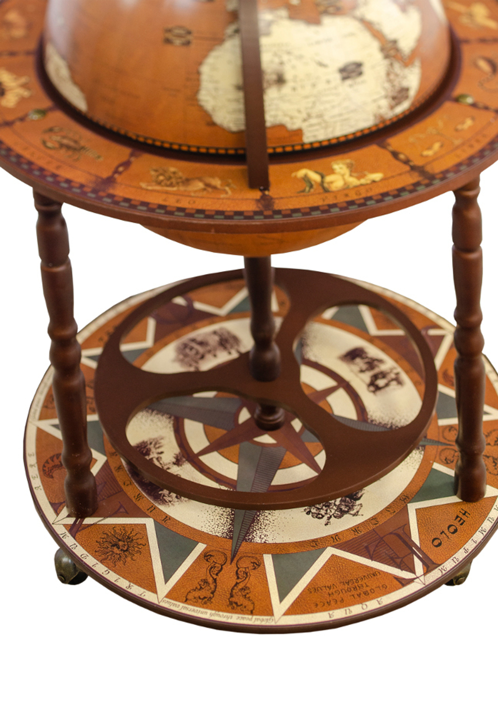 Глобус-бар напольный "Peregrinatur", сфера 42 см.