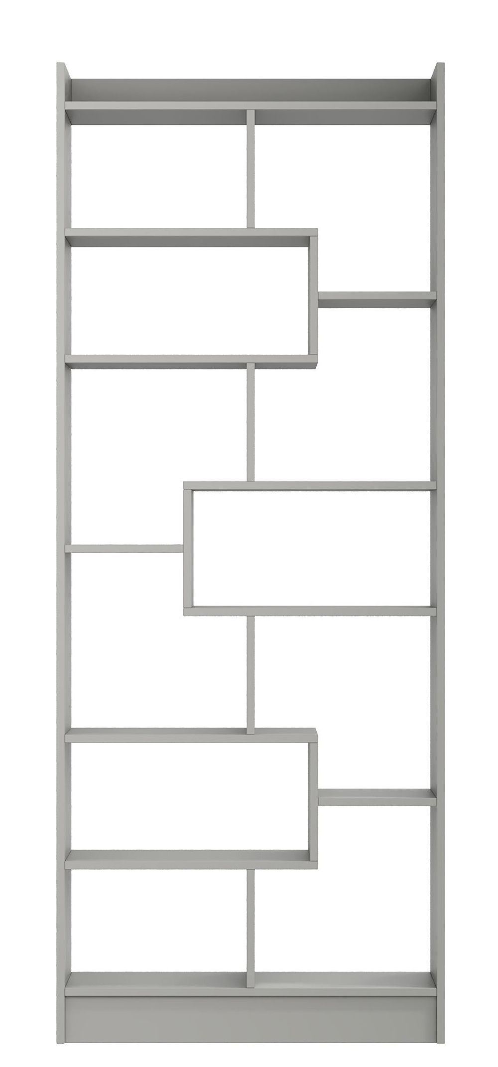 Стеллаж Сиэтл, 11 полок, серый