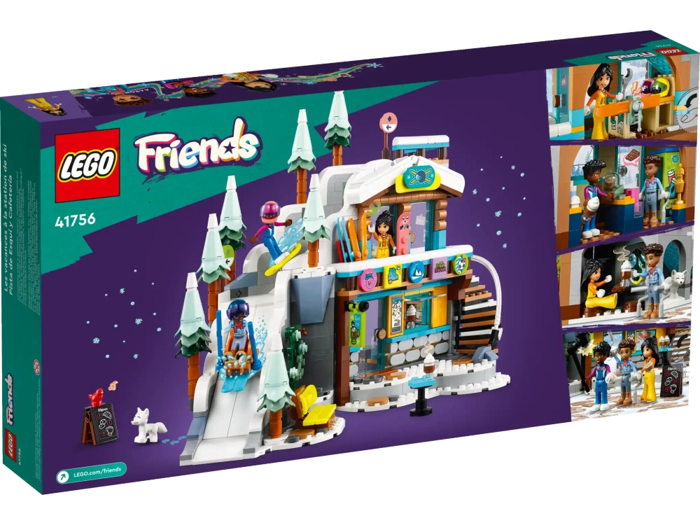 Конструктор LEGO Friends 41756 Каникулы: Лыжная трасса и кафе