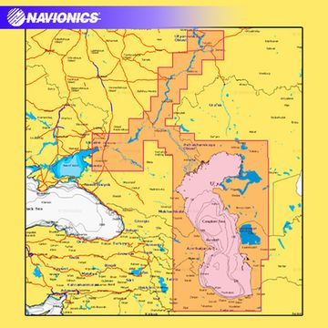 Navionics+ NAEU069R Каспийское море, нижняя Волга, Дон карта глубин для Lowrance / Simrad / Raymarine / Humminbird (microSD)