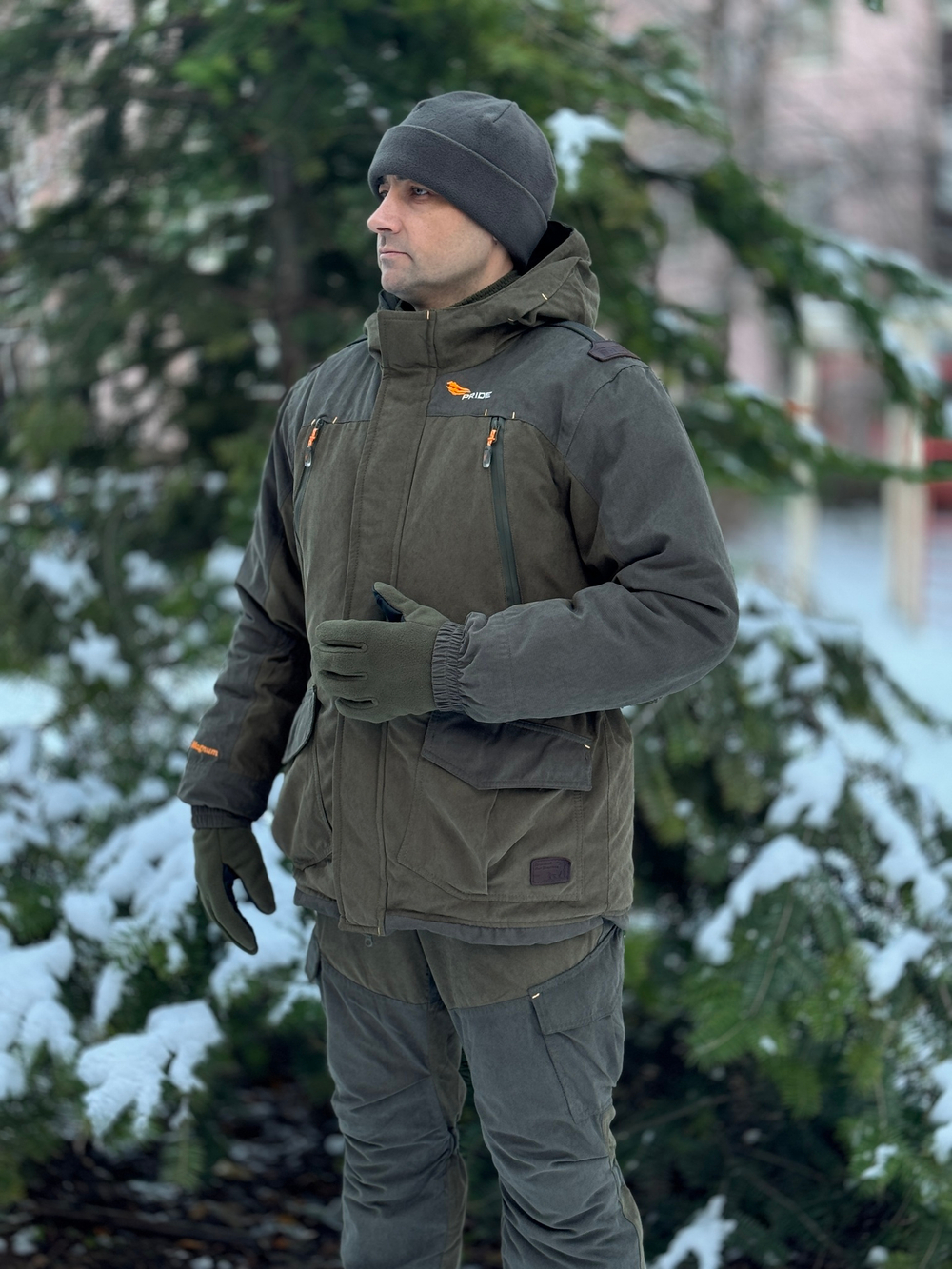 Костюм зимний PRIDE Магнум -15°C, утеплённый, ткань Исландия, хаки