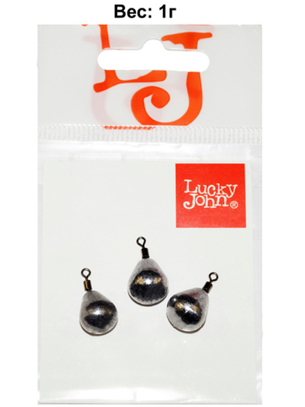 Грузa Lucky John JIG RIG 1г, уп. 3шт