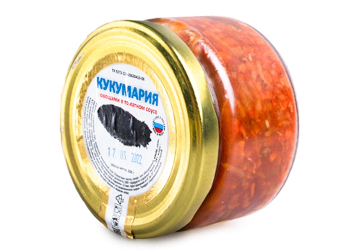 Кукумария с овощами в томатном соусе, 200г