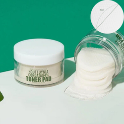 Тонер - пэды для лица увлажняющие с экстрактом Хауттюйнии Derma Factory Houttuynia Cordata 84% Toner Pad, 30шт (150мл)