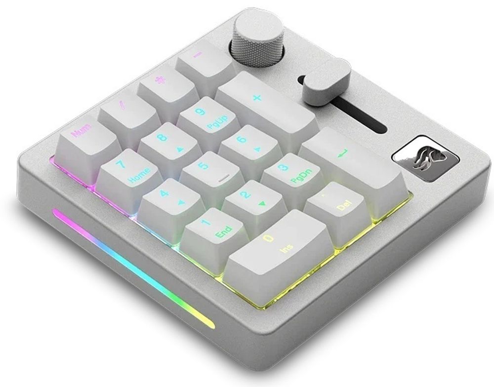 Клавиатура GLORIOUS GMMK Numpad Wireless Pre-Built GLO-GMMK-NP-FOX-W белый