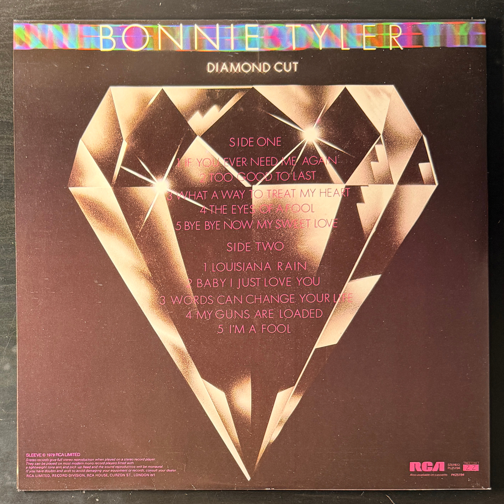 Bonnie Tyler ‎– Diamond Cut (Англия 1979г.)