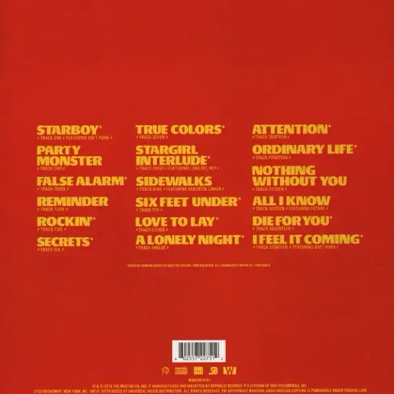 The Weeknd - Starboy LP