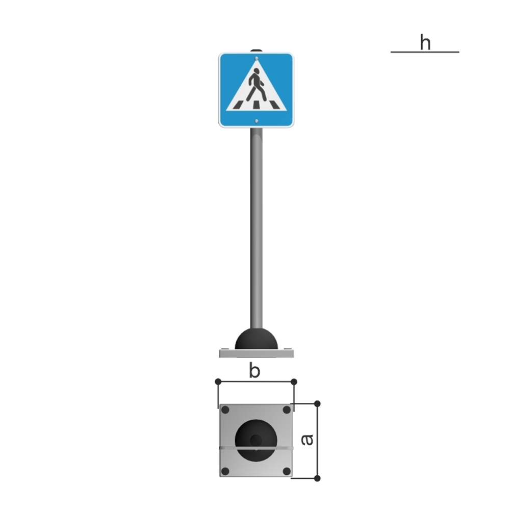 Дорожный знак "Пешеходный переход" Romana 057.96.00