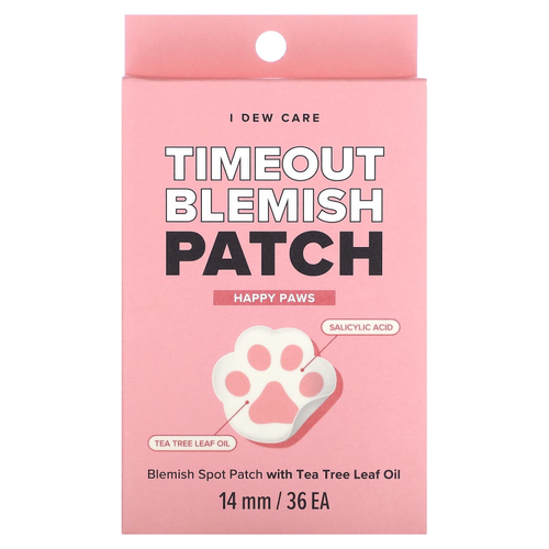 I Dew Care, Timeout Blemish Patch, Happy Paws, 36 патчей