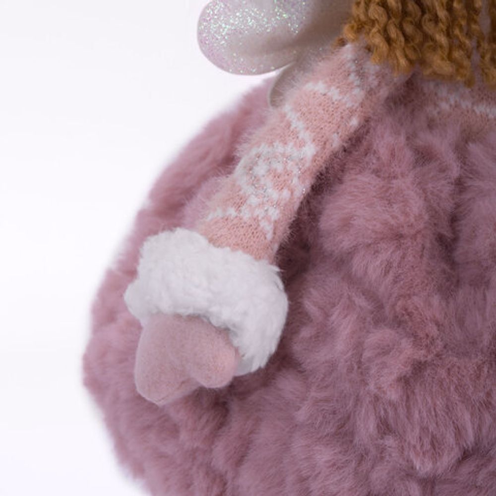 Украшение новогоднее интерьерное 48 см "Фея", полиэстер, нежно-розовый, ЗОЛОТАЯ СКАЗКА, 592523