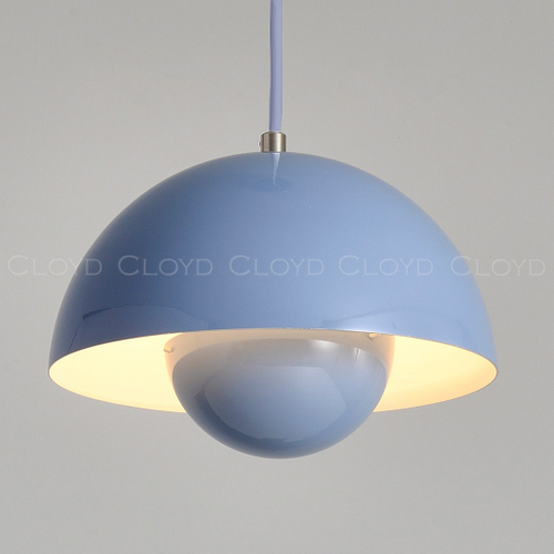Подвесной светильник Cloyd ERMA-B P1 / Ø23 см - голубой (арт.11396)