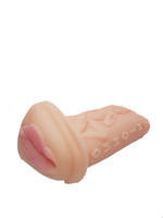 Мини-мастурбатор с вибрацией 12 режимов CyberSkin 22 (Цвет: телесный, черным)