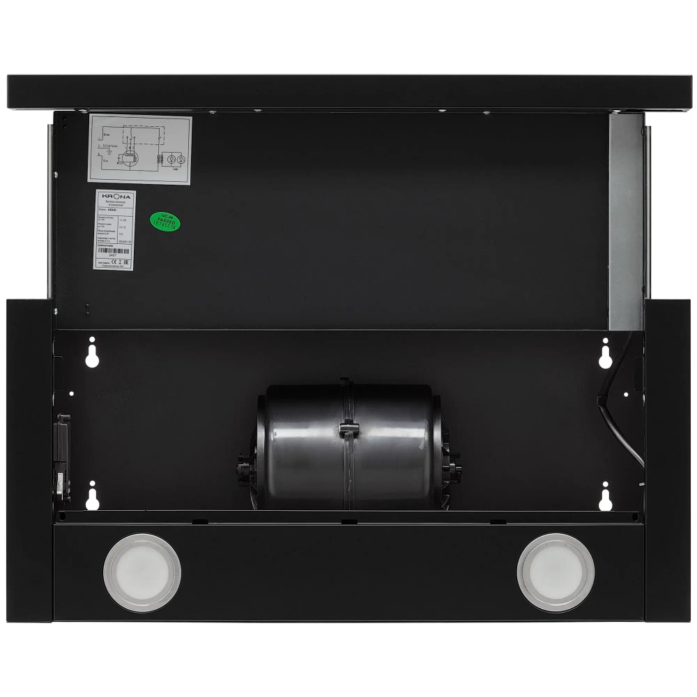 Встраиваемая вытяжка Krona KAMILLA TK 600 BLACK (1 мотор)