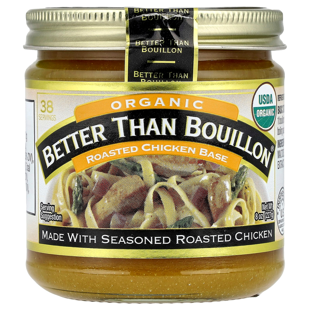Better Than Bouillon, Органическая основа для приготовления бульона с жареной курицы, 8 унц. (227 г)