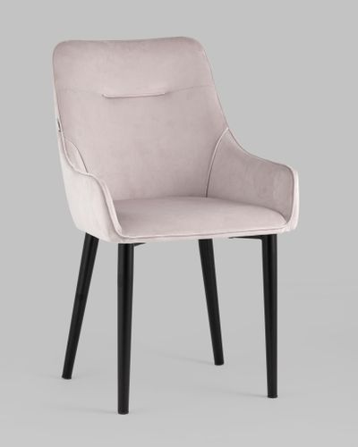 Стул Джоан велюр светло-розовый