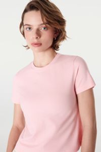 Футболка укороченная "Розовая" женская