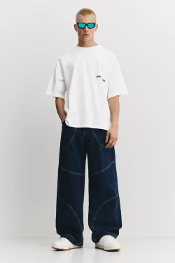 PULL&BEAR Футболка с короткими рукавами "Dan Da Dan", белый