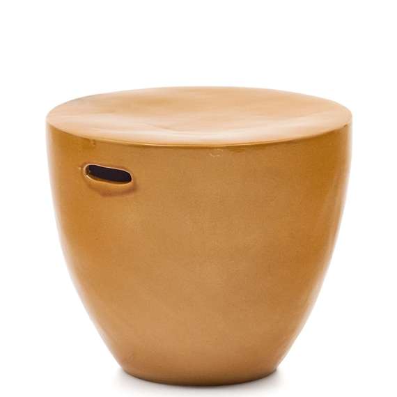 Mesquida Приставной столик из керамики горчичный