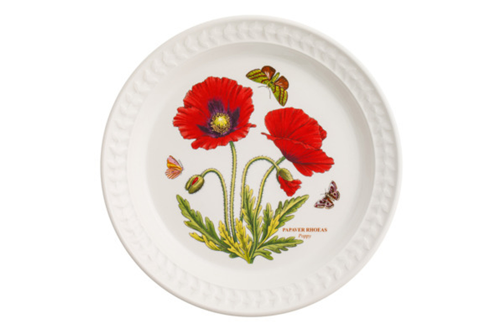 Тарелка закусочная 20см Portmeirion Ботанический сад Рельеф Мак