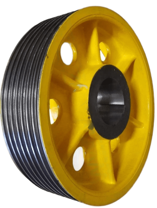 Канатоведущий шкив D=500 мм на 7 лунок, канат d=12 мм (500x7x12) посадка на конус, лебедка H438B/H422B