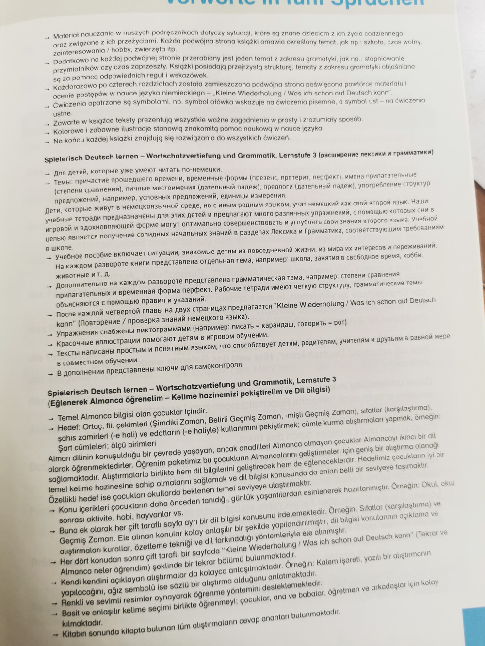 Spielerisch Deutsch lernen, Wortschatzvertiefung und Grammatik - Lernstufe 3 Buch