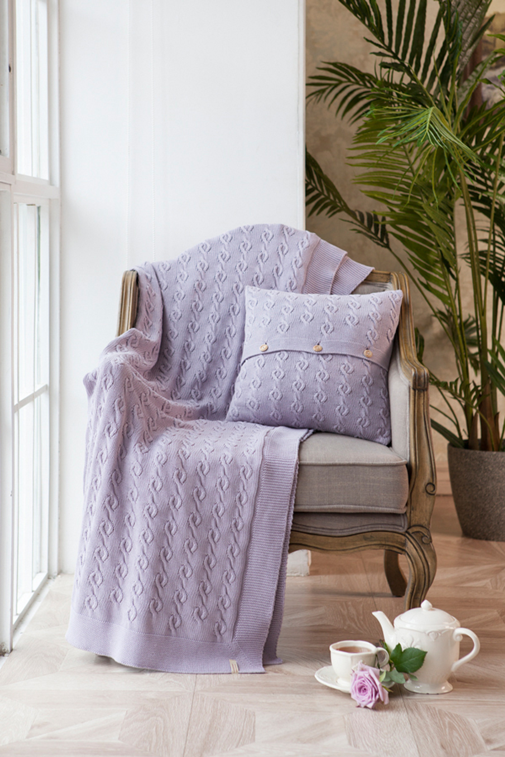 Наволочка декоративная 40х40 Luxberry Lux 39 старая роза 1 Португалия